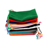 20pcs 8*10cm Velvet Jewelry Bags Drawstring Suede Pouches