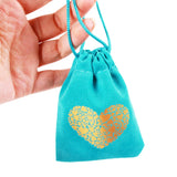 20pcs 8*10cm Velvet Jewelry Bags Drawstring Suede Pouches