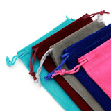 20pcs 8*10cm Velvet Jewelry Bags Drawstring Suede Pouches