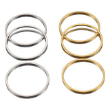 20pcs Stainless Steel Earrings Rings Big Circle Ear Wire Hoops