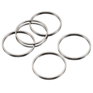 20pcs Stainless Steel Earrings Rings Big Circle Ear Wire Hoops