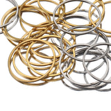 20pcs Stainless Steel Earrings Rings Big Circle Ear Wire Hoops
