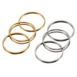 20pcs Stainless Steel Earrings Rings Big Circle Ear Wire Hoops