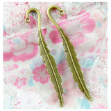 20pcs Feather Bookmark Pendant Charm DIY Jewelry