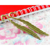 20pcs Feather Bookmark Pendant Charm DIY Jewelry