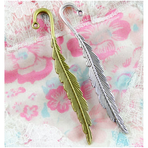 20pcs Feather Bookmark Pendant Charm DIY Jewelry