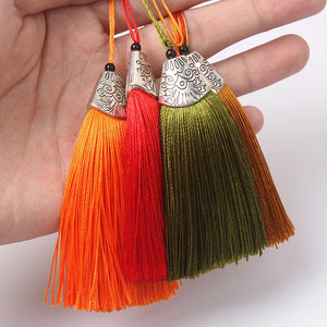 20pcs Colorful Silk Tassel Fringe DIY Jewelry Making Charms