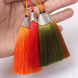 20pcs Colorful Silk Tassel Fringe DIY Jewelry Making Charms