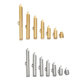 20pcs Stainless Steel Slider End Caps for Round Seed Beads 3mm