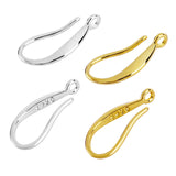 20pcs 925 Silver Plated Earring Findings Earring Smooth Hook Ear Wires