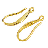 20pcs 925 Silver Plated Earring Findings Earring Smooth Hook Ear Wires