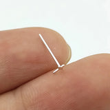 20pcs 925 Sterling Silver Cross Shape Nose Stud Piercings Nostril Straight