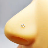 20pcs 925 Sterling Silver Nose Stud Ring Tiny Nariz Piercing Body Jewelry