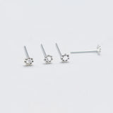 20pcs 925 Sterling Silver Nose Stud Ring Tiny Nariz Piercing Body Jewelry