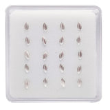 925 Sterling Silver Nose Stud Leaf Shape Nose Ring Nariz Piercing Jewelry