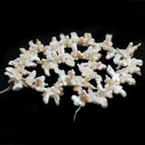 20pcs Cross Baroque Pearl Beads 9x14mm for Diy Earrings Pendant