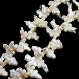 20pcs 9x14mm Cross Baroque Pearl Beads for DIY Earrings Pendant