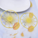 20pcs AA4732 50mm Round Sunlight Shape Charms Jewelry Big Hollow Pendant