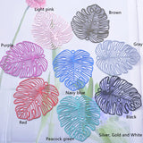 20pcs AB5390 Big Leaf Charms Filigree Pendant