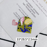 20pcs Acrylic Sheet Resin Pendant Glitter Flower Embossed Charms