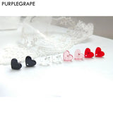 20pcs Acrylic Peach Heart Ear Needle DIY Earrings Accessories Pendant