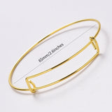 20pcs Adjustable Wire Blank Bangle Bracelet DIY Bracelet Making