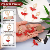 20pcs Ballerina Pendants Faceted Crystal Big Dancer for Jewelry Making DIY