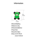 20pcs Bear Charms for DIY Jewelry Making S67