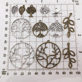 20pcs Alloy Tree Of Life Charms for DIY Necklace Earrings