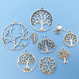 20pcs Alloy Tree Of Life Charms for DIY Necklace Earrings