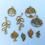 20pcs Alloy Tree Of Life Charms for DIY Necklace Earrings