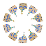 20pcs Alloy Castle Charms for DIY Jewelry Making