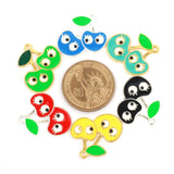 20pcs Cherry Charms for DIY Jewelry Making