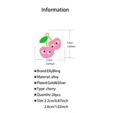 20pcs Cherry Charms for DIY Jewelry Making