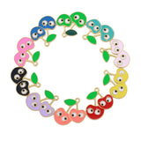 20pcs Cherry Charms for DIY Jewelry Making