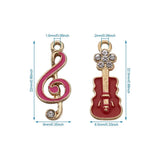 20pcs Guitar Note Charms Musical Pendant for Jewelry Making