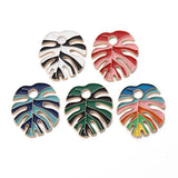 20pcs Monstera Leaf Charms for Jewelry Making DIY Bracelet Necklace