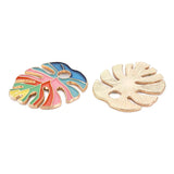 20pcs Monstera Leaf Charms for Jewelry Making DIY Bracelet Necklace