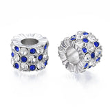20pcs Crystal Rhinestone Large Hole European Beads for DIY Craft