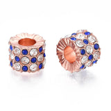 20pcs Crystal Rhinestone Large Hole European Beads for DIY Craft