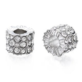 20pcs Crystal Rhinestone Large Hole European Beads for DIY Craft