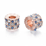 20pcs Crystal Rhinestone Large Hole European Beads for DIY Craft