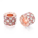 20pcs Crystal Rhinestone Large Hole European Beads for DIY Craft