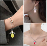 20pcs Angel Wing Crystal Charms for DIY Necklace Bracelet Making, 5 Colors