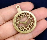 20pcs Antique Bronze Clock Charms Pendant 39x30mm