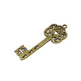 20pcs Antique Bronze Large Skeleton Key Charm Pendant 57x21mm