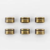 20pcs Antique Bronze Spacer Slide Beads for 10*6mm Licorice Leather DIY Jewelry