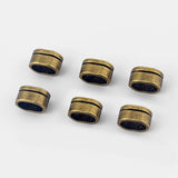 20pcs Antique Bronze Spacer Slide Beads for 10*6mm Licorice Leather DIY Jewelry