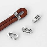 Antique Double Hole Slider Beads Spacer Connectors for Leather Cord Bracelet