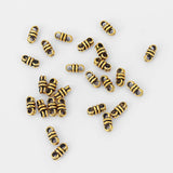 20pcs Double Hole Slider Beads Spacer 3mm Round Leather Cord Bracelet